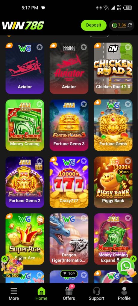 Win786 betting app